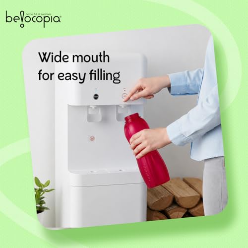 Image of Belocopia - Hiero Premium Plastic Water Bottle (Set of 3, 1L, Multicolor)