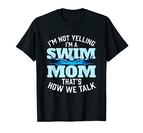 Swimming Funny Swim Mom Beach Sea Love Pool Summer t-shirt, Preto, S