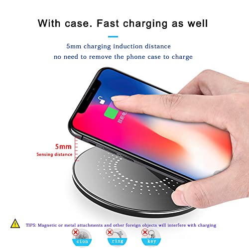30W Wireless Charger Pad, Wireless Charge 30W, Fast Wireless Charger, Wireless Charging Compatible with Samsung Galaxy S23/S22/S21/S20, Fast Charger Compatible with iPhone 17/16/15/13/14/12 Series by HONGYEE - Used condition - Image 2
