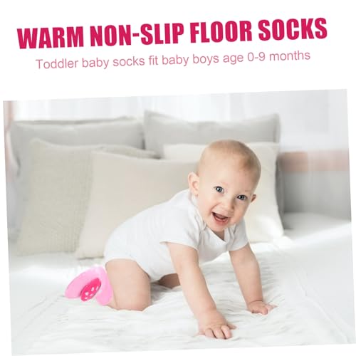 Warm Cotton Socks Non Slip Floor Grip Skid Soft Autumn Winter Socks for Boys Months for Indoor Outdoor Use2