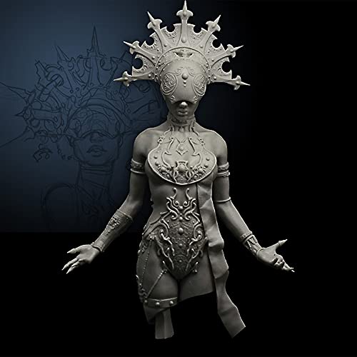 Figura de resina no pintada 1/10 Mujer Antigua miniatura 3