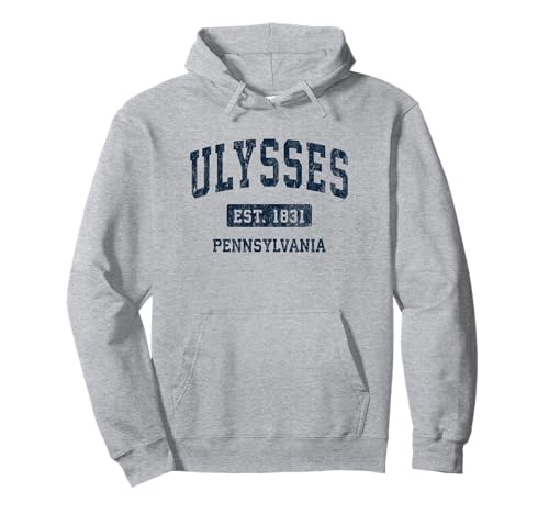 Ulysses Pennsylvania PA Vintage Athletic Sports Design Pullover Hoodie