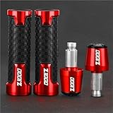 HYRHEV pour Kawasaki Z1000 2003 2004 2005 2006 Z1000 Z 1000 Z 1000 Accessoires de Moto poignées de Guidon poignées extrémités(Red red7)