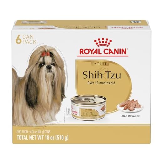 Royal Canin Breed Health Nutrition Shih Tzu Adult Loaf in Sauce Dog Food, 3 oz (Pack of 6)
