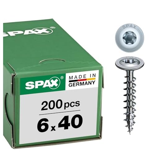 HI.FORCE, 6 x 40 mm, 200 Stück, Vollgewinde, Tellerkopf, T-STAR plus T30, 4CUT, WIROX - 0251010600405