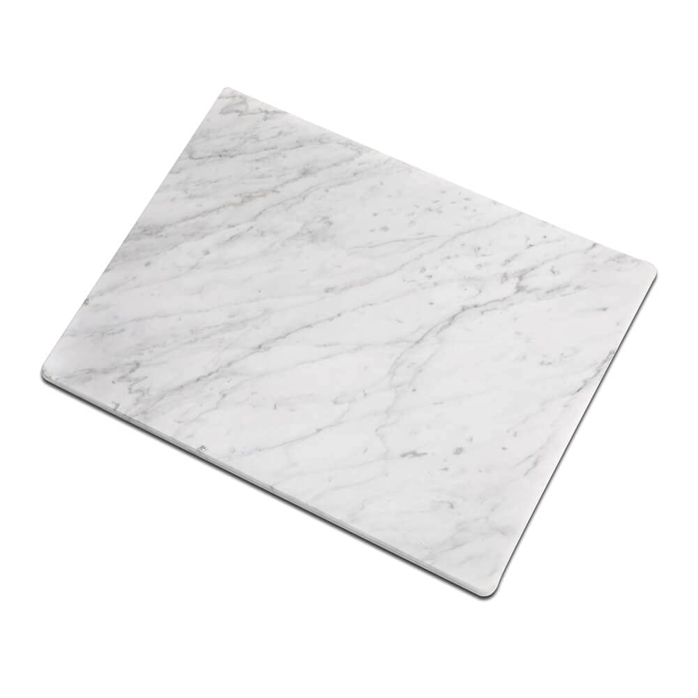 Photo 1 of Soulscrafts Marble Pastry board 16 x 12 Inches Carrara White Marble Cutting Board Multi-Purpose Serving Tray with Non-Slip Feet for Rolling Dough, Cheese, Pastries, Fruits and Vegetables white rubber feet