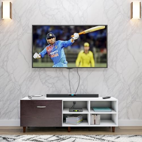Image of VIKI Modern TV Unit for Living Room | Engineered Wood TV Cabinet with 1 Drawer Storage & 2 Open Shelves, Entertainment Unit, 140W x 48H x 40D cm | DIY | 1 Year Warranty (White & Wenge)