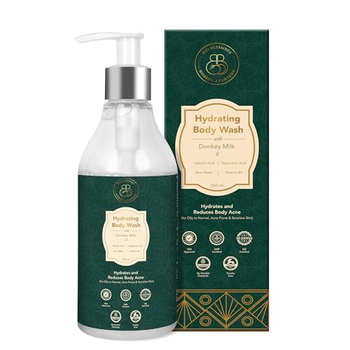 Image of Donkey Milk & 2% Salicylic Acid Hydrating Body Wash for Women & Men | For Body Acne, Rough & Bumpy skin, Deeply Cleanses | With 2% Salicylic Acid, Hyaluronic Acid, Rice Water, Vitamin B5 - 250ml
