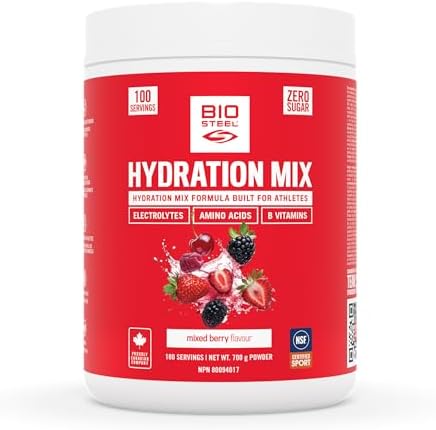 BioSteel Electrolyte Hydration Mix, Mixed Berry, 100 Servings