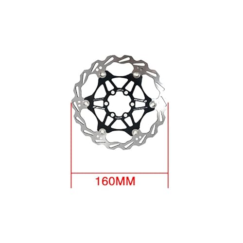 Zoom Hydraulic Disc Brakes Mountain Bike Sets Mtb Front & Rear Set With Floating Disc Rotor 160Mm & Color Bolts (Black) #TOP4