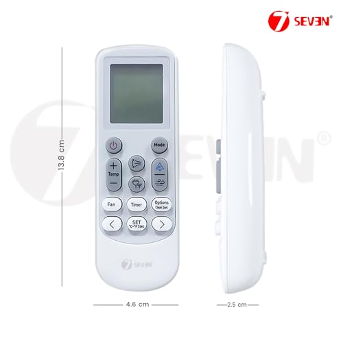 Image of 7SEVEN Compatible with Samsung AC Remote Control Model 144F Suitable for 1 1.5 2 Ton Split and Window Air Conditioner - Match Each Key by Key Exactly with existing AC Remote Function