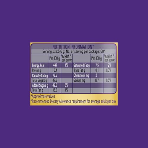 Image of Cadbury Choclairs Gold Coffee Candy, 336 g (60 Candies)