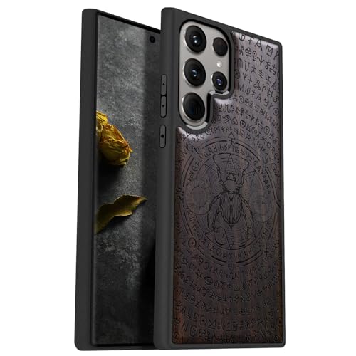 Étui Galaxy S24 Ultra en bois gravé idée cadeau homme femme
