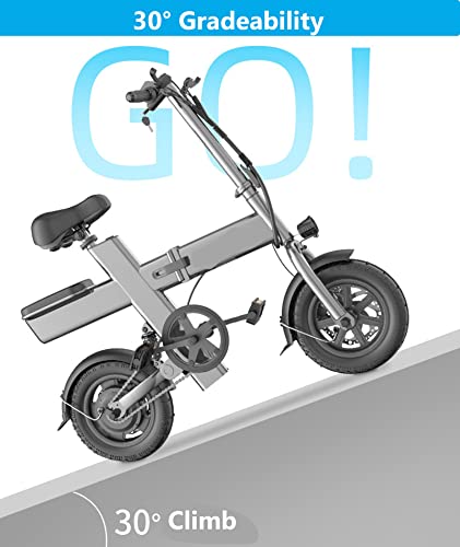 Scooter Elétrico Para Adultos, 48v, 350w Scooter Elétrico Com 2 Assentos Scooters De Mobilidade Dobr