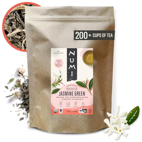 Numi Organic Jasmine Green Tea 16 Ounce Pouch Brews 200 Cups