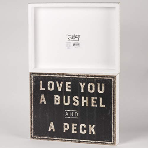 Primitives-by-Kathy-30358-Rustic-Inspired-Box-Sign-Bushel-A-Peck Primitives by Kathy 30358 Rustic Inspired Box Sign Bushel A Peck