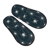 Bozfoxa Realistic Spider Navy Blue Print Slippers
