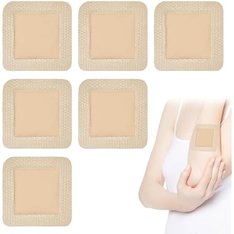 Asheyya Waterproof Silicone Foam Dressings 10x10 cm Cover