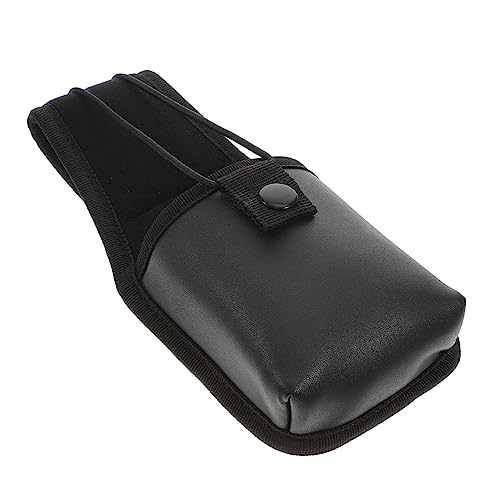 DEARMAMY riñonera walkie Talkie Running Waist Bag Bolso de la Cintura del teléfono Bolsa de Cintura bolsitos para moviles riñonera antipérdida Titular de la portadora de Radio Eva Black