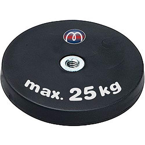 Neodym Magnet-System gummiert Innengewinde - Durchmesser: Ø 22 mm bis Ø 88 mm - Innen-Gewinde: M4 bis M6 - Haftkraft bis 55 kg - NdFeB Magnetsysteme