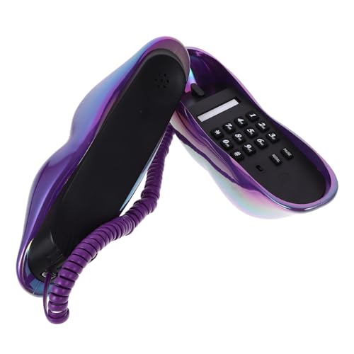 Téléphone à clapet en forme de lèvres rétro filaire décoration intérieure