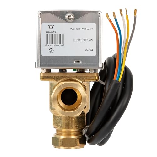 Chauffage central 3 ports 22 mm Trident à position moyenne