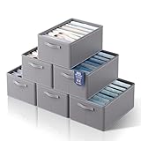 ✅ 【Grande Capacité】Par rapport à d'autres produits sur le marché, notre ensemble de stockage de vêtements armoire 6 pièces dispose de 42 grilles pour répondre aux différents besoins de stockage. La taille de chaque organisateur de l'armoire est 40 cm de long x 30 cm de large x 20 cm de hauteur. Très approprié pour organiser des pantalons, leggings, pulls, sweats à capuche, chemises, jupes, écharpes, soutien-gorge, serviettes, vêtements pour enfants, etc. Les séparateurs aident à maintenir l'ordre des articles, facilitant l'accès aux vêtements dont vous avez besoin. Particulièrement adapté pour les armoires, les bibliothèques et les