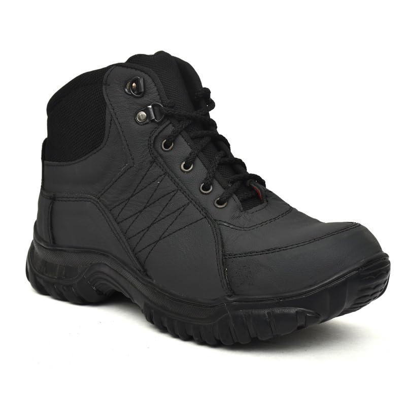 Ozarro Black Genuine Leather Steel Toe Safety Shoe (NW4432) (B0CJMW79JG) Amazon Price History, Amazon Price Tracker