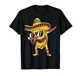 Dabbing Taco Cinco de Mayo Boys Men Mexican Food Sombrero T-Shirt
