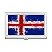 Iceland Abstract Flag Pattern Business Card Holder Case Pocket Box Wallet