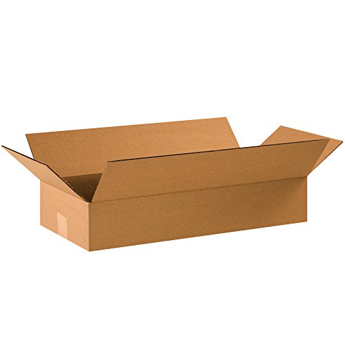 Image of TAPE LOGIC 22x10x4 Flat Corrugated Boxes, Flat, 22L x 10W x 4H, Pack of 25 | Shipping, Packaging, Moving, Storage Box for Home or Business, Strong Wholesale Bulk Boxes