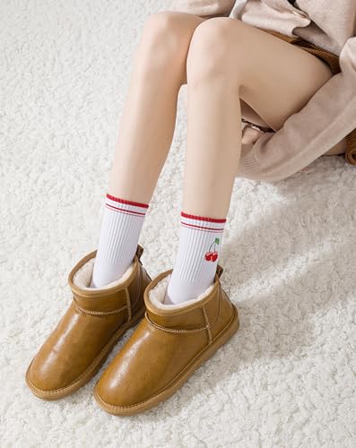 Yawlsow Pilates Grip Socks for Women Yoga Grippy Socks Cute Barre Non Skid Athletic Crew Sticky Sock Workout Hospital4