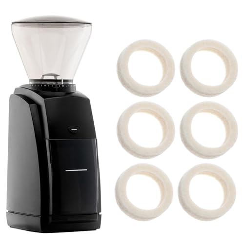 Image of Felt Washer Replacement Compatible with Baratza Encore ESP, QHAND 6 PCS Felt Rings for Baratza Encore and Virtuoso+