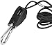 iPower GLROPE 1-Pair 1/8 Inch 8-Feet Long Heavy Duty Adjustable Rope Clip Hanger (150lbs Weight Capacity) Reinforced Metal Internal Gears, 1 Pack, Black