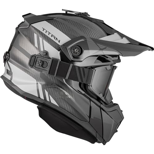 CKX Titan Original Carbon Helmet - Trail and Backcountry Trak - 210° Goggle Included