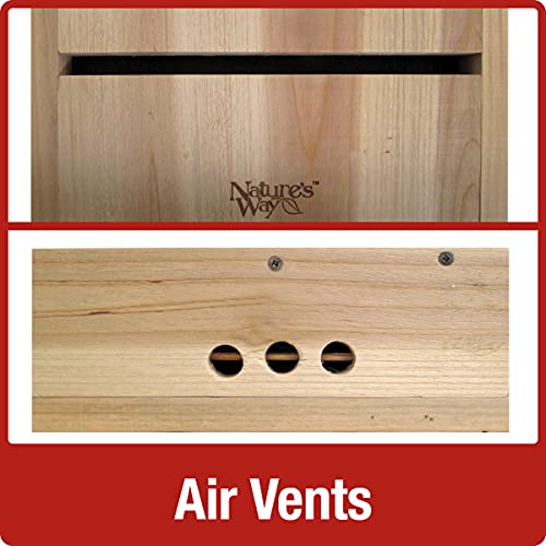 Nature'S Way Bird Products CWH6 Triple Chamber Cedar Bat House thumb #2