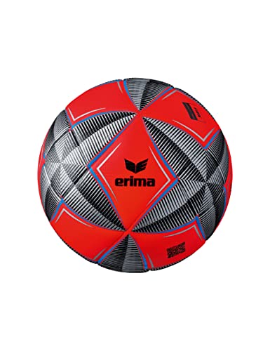 Erima Unisex – Erwachsene Kopernikus Senzor-Star Match Fluo Fussball (7192302), fiery coral/schwarz, 5