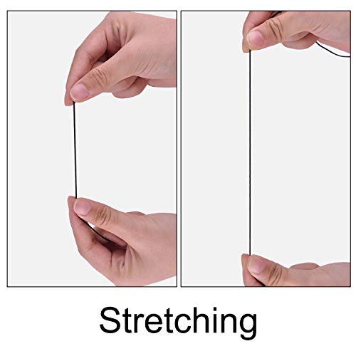 Elastic String Cord, Zealor 2 Roll 1 Mm Elastic Thread Beading String Cord For Jewelry Making Bracelets Beading 109 Yards Each Roll (White And Black) #TOP2