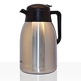 Farbe: Chrom / Schwarz Bartscher A190122 Edelstahl-Cafetiere, 2L-Kapazität, braun