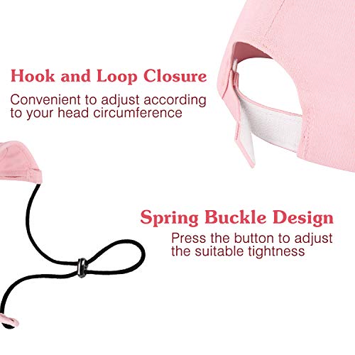Pawaboo 2Pc Owner And Dog Hat Set, Pet's Mom/Dad Baseball Cap Set, Dog Visor Cap Sun Protection Hats With Ear Holes And Adjustable Strap, Family Matching Hats, Pink, Small #TOP6