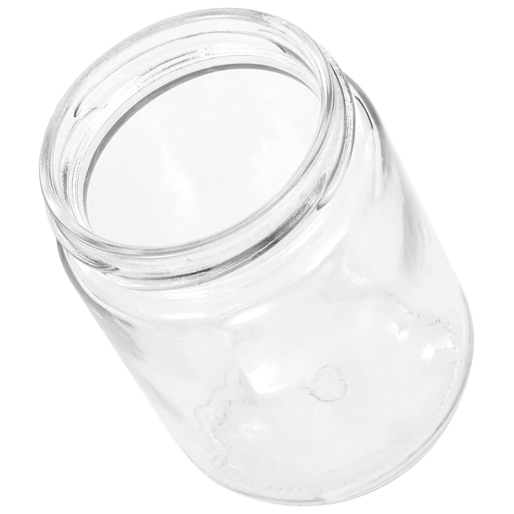 96 Stück Einmachgläser 230 ml mit goldenem Deckel, Gläser Set zum Einkochen, Marmeladengläser für Konfitüre, Saucen, Chutney, Einmachgläser Set für Vorratshaltung