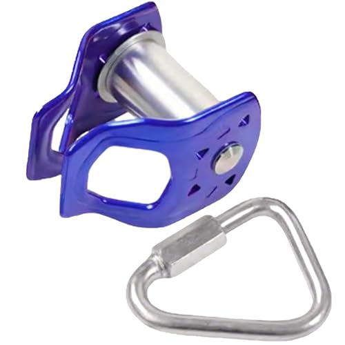 Carrete de tirolesa con polea de metal para un deslizamiento seguro sin frenos