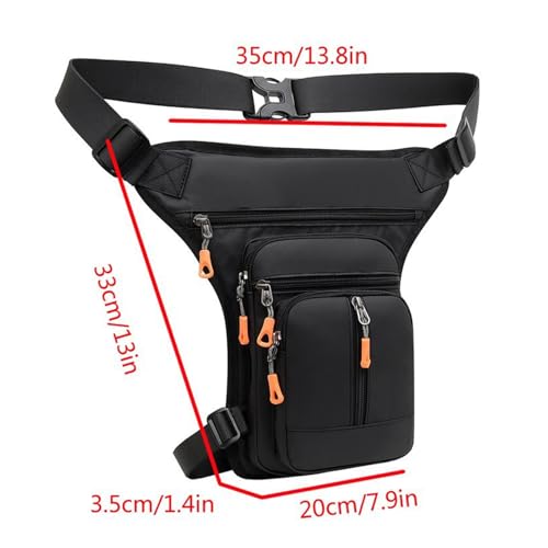 Bolsa de pierna caída anticaídas para guardar objetos en motocicletas 2