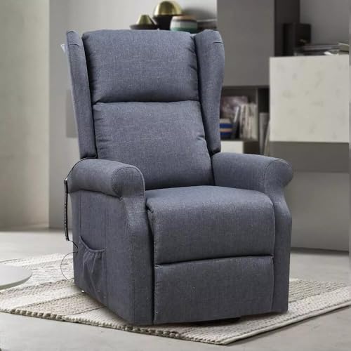 Am Group Home POLTRONA CAMILLA RECLINER ELETTRICO 2 MOTORI RIVESTITA...