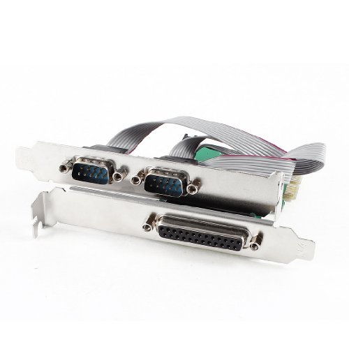 Generic DB9 RS232 2 Serial Ports + 1 DB25 Parallel Port to PCI-E Card ...
