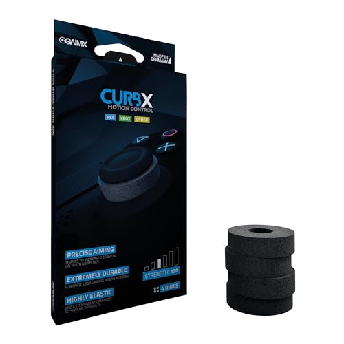 GAIMX® CURBX 130 Motion Control – Aiming Zielhilfe Aim Optimierung für PlayStation 4 5 PS4 PS5 Xbox Xone Controller Zubehör Thumbstick Dämpfung (Stärke 130)