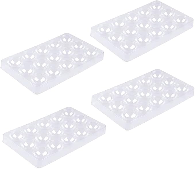 4 Pcs Fondant Sugar Flower Drying and Shaping Tray Sugar Flower Plastic