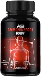 Smelling Salts For Athletes - Raw - Splash & Sniff! Non-Activated Salt with Hundreds of Uses Per Bottle - Powerlifting Amm...