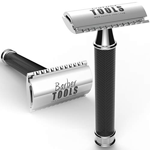 DealMux BARBER TOOLS HSTNN- máquina de barbear 5 lâminas de folha dupla pano de polimento escova de limpeza armazenamento PU