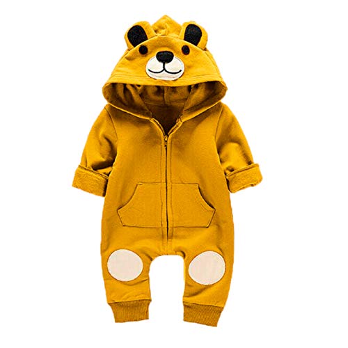 Roupa De Bebe Macacão Com Capuz Ursinho E Orelhinhas Tamanho:1